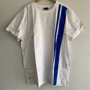 Men’s African Tunic Shirt Sleeve White D’IYANU Size XXL